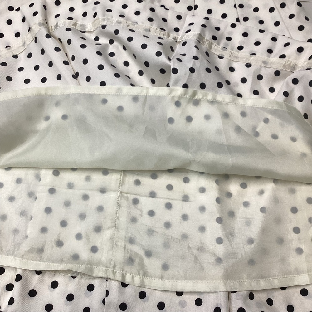 J. Crew White and Black Polka Dot Skater Skirt - Picture 3 of 5